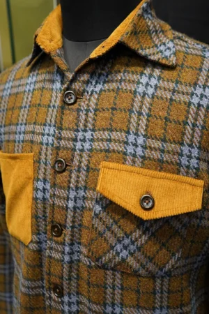 Golden Grid Tweed