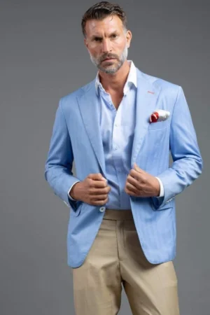 Men's Sky Blue Blazer