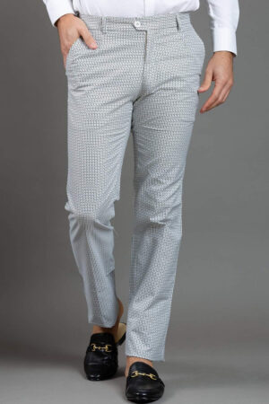 White Printed Trouser